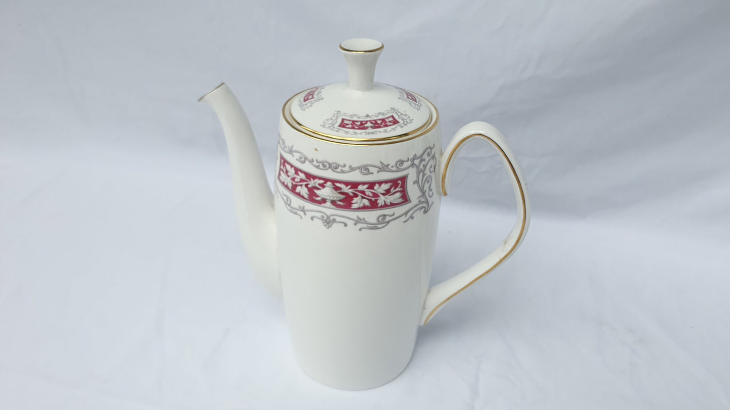 Vintage Shelley Blenheim Carlisle Coffee Set for Two Coffee Pot Bowl Creamer x2 Cups and Saucers. 1960s