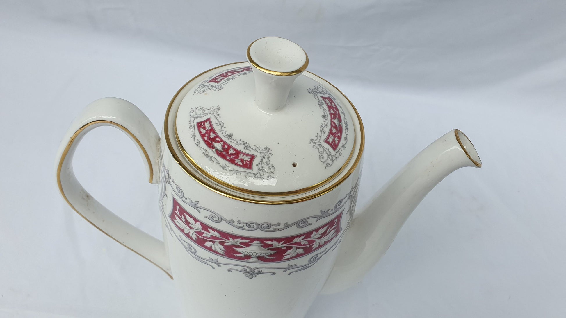 Vintage Shelley Blenheim Carlisle Coffee Set for Two Coffee Pot Bowl Creamer x2 Cups and Saucers. 1960s