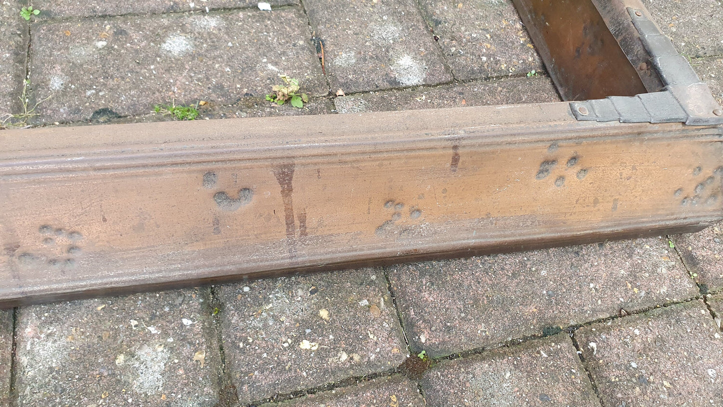 Large Vintage Metal Fender. Art Deco Design.