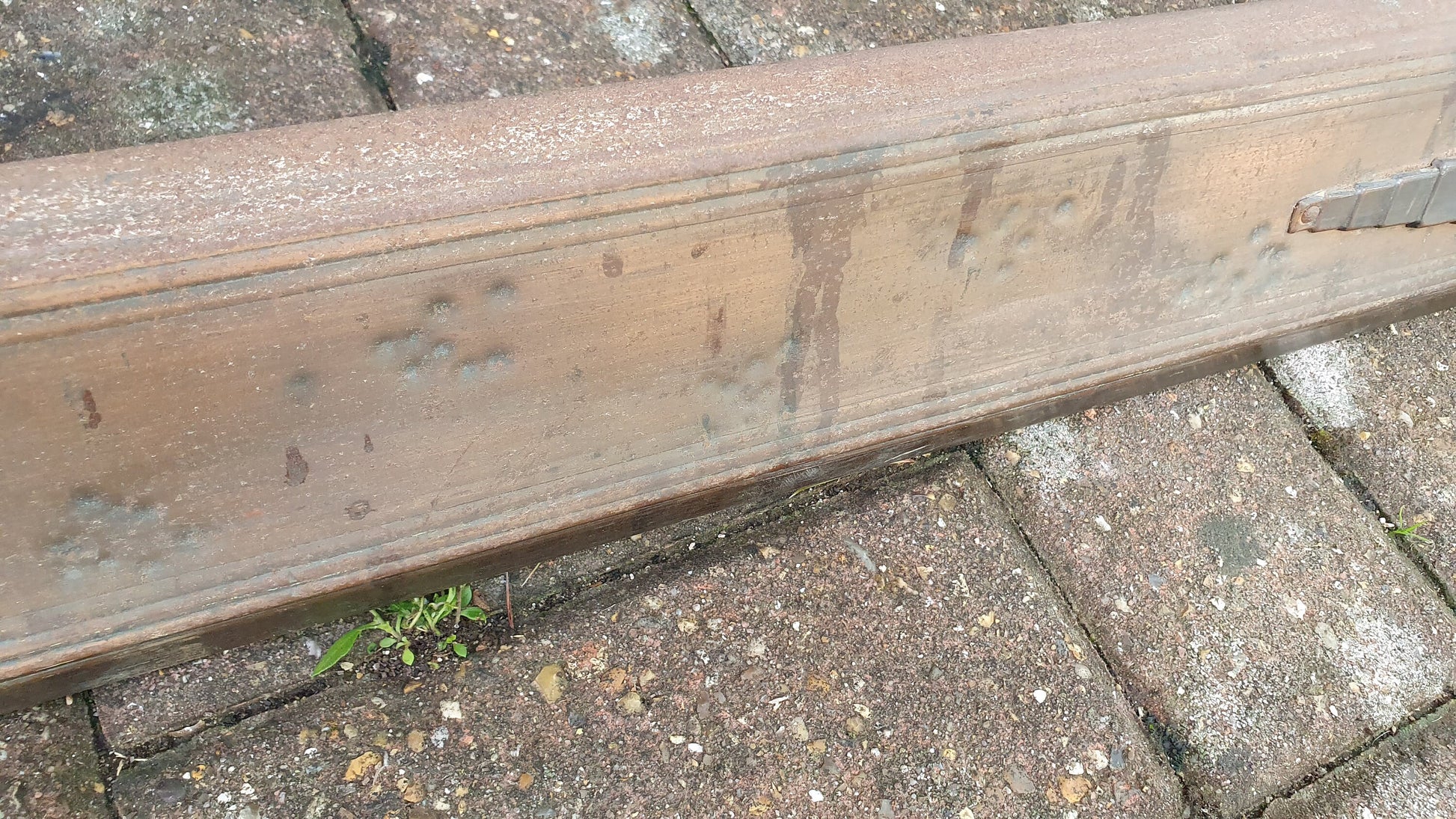 Large Vintage Metal Fender. Art Deco Design.