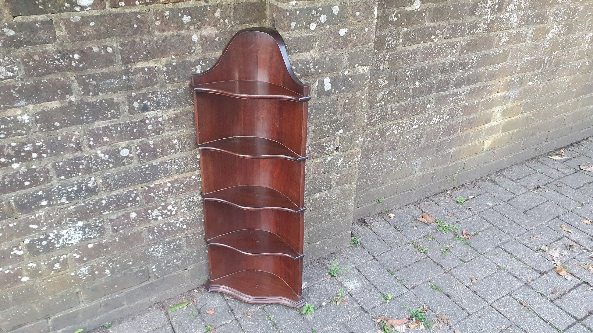 Stunning Vintage Tall Victorian Corner Shelf Decorative from France