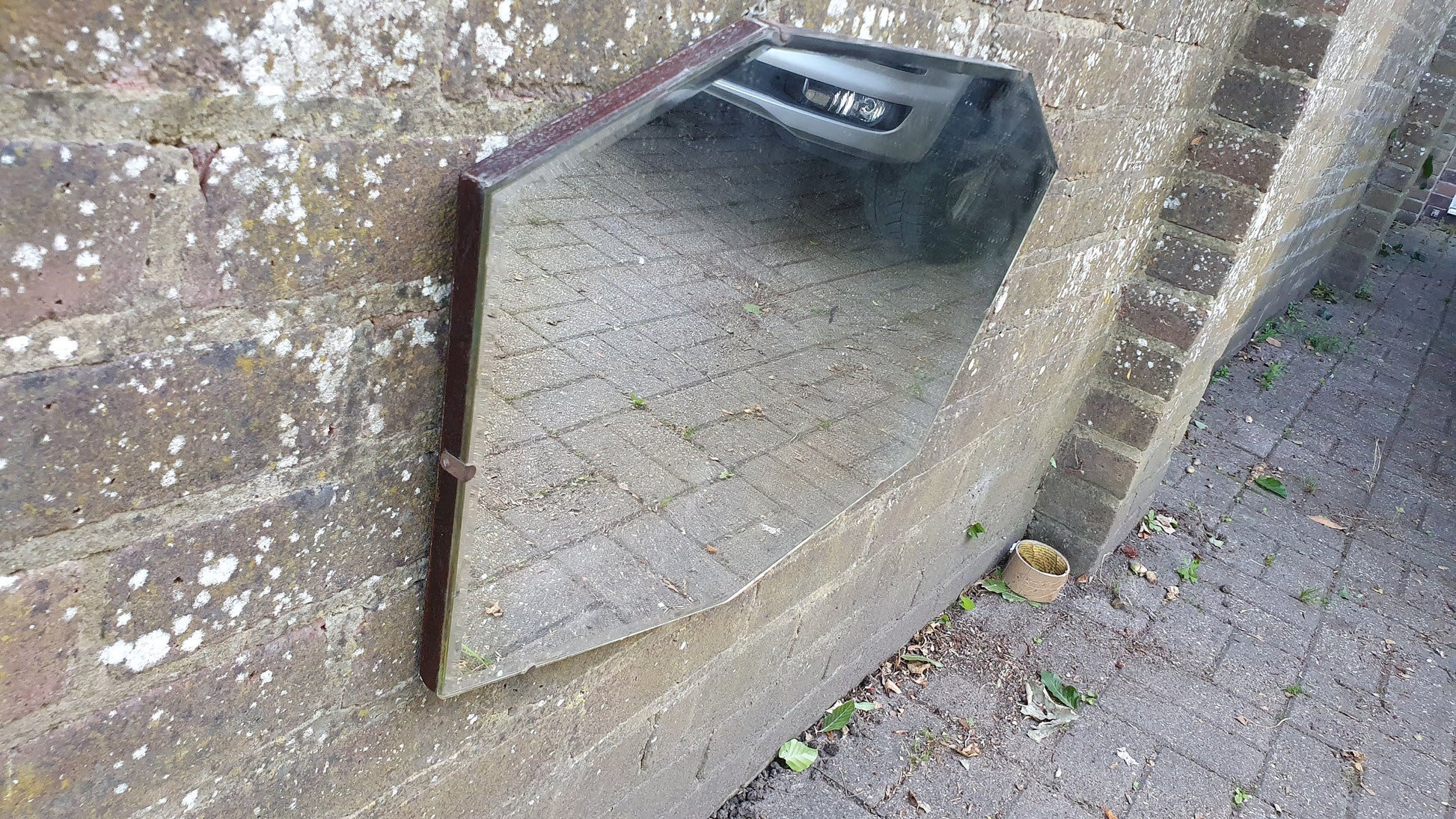 Vintage Retro 1930’s Frameless Mirror Wall Decor Art Deco Shape