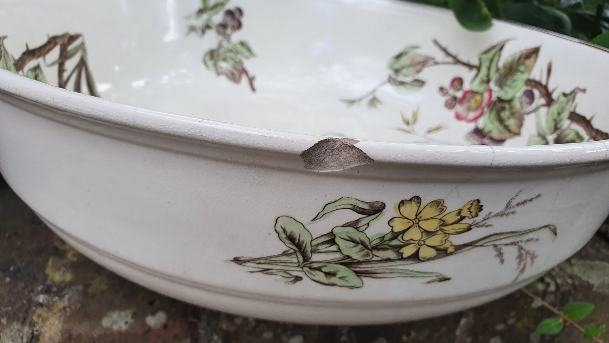 Vintage ‘Blackberry’ Victorian Washbowl and Ewer Jug and Bowl Bathroom Décor Wash Set Victorian Home Décor Vase