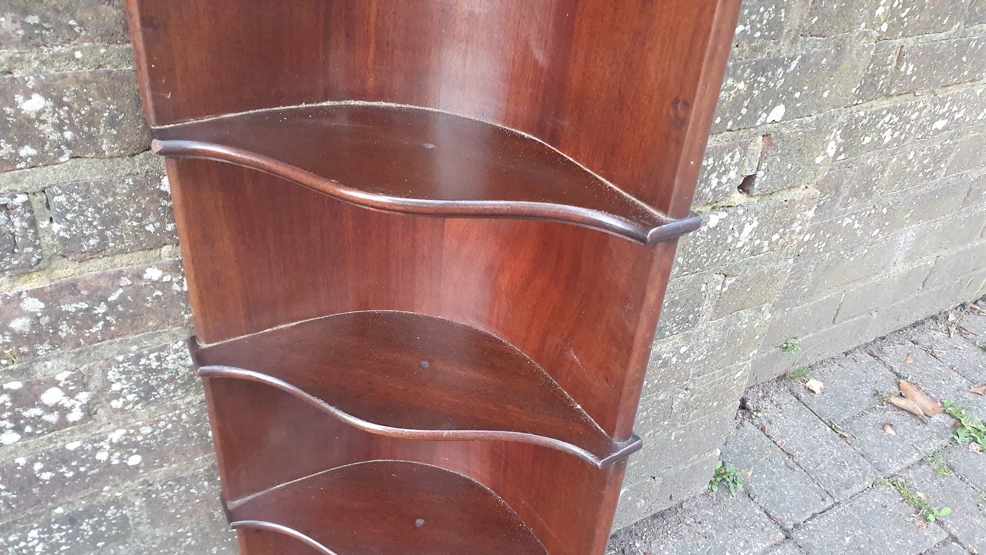 Stunning Vintage Tall Victorian Corner Shelf Decorative from France