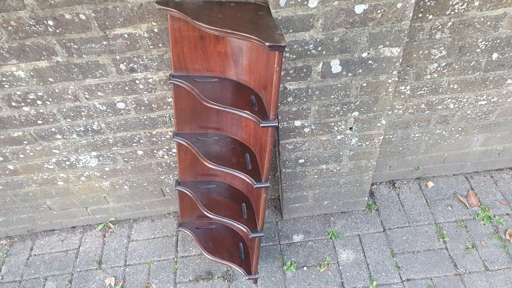 Stunning Vintage Tall Victorian Corner Shelf Decorative from France