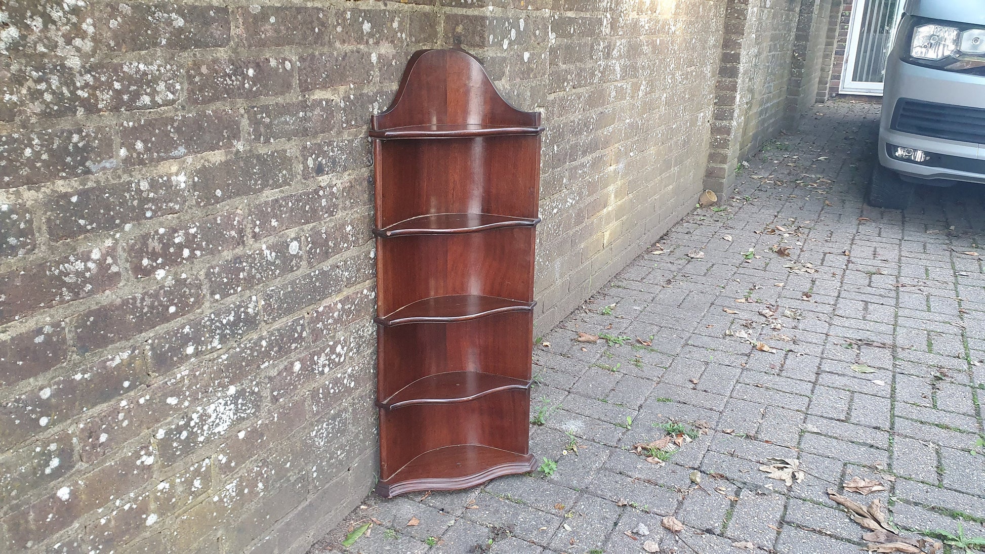 Stunning Vintage Tall Victorian Corner Shelf Decorative from France