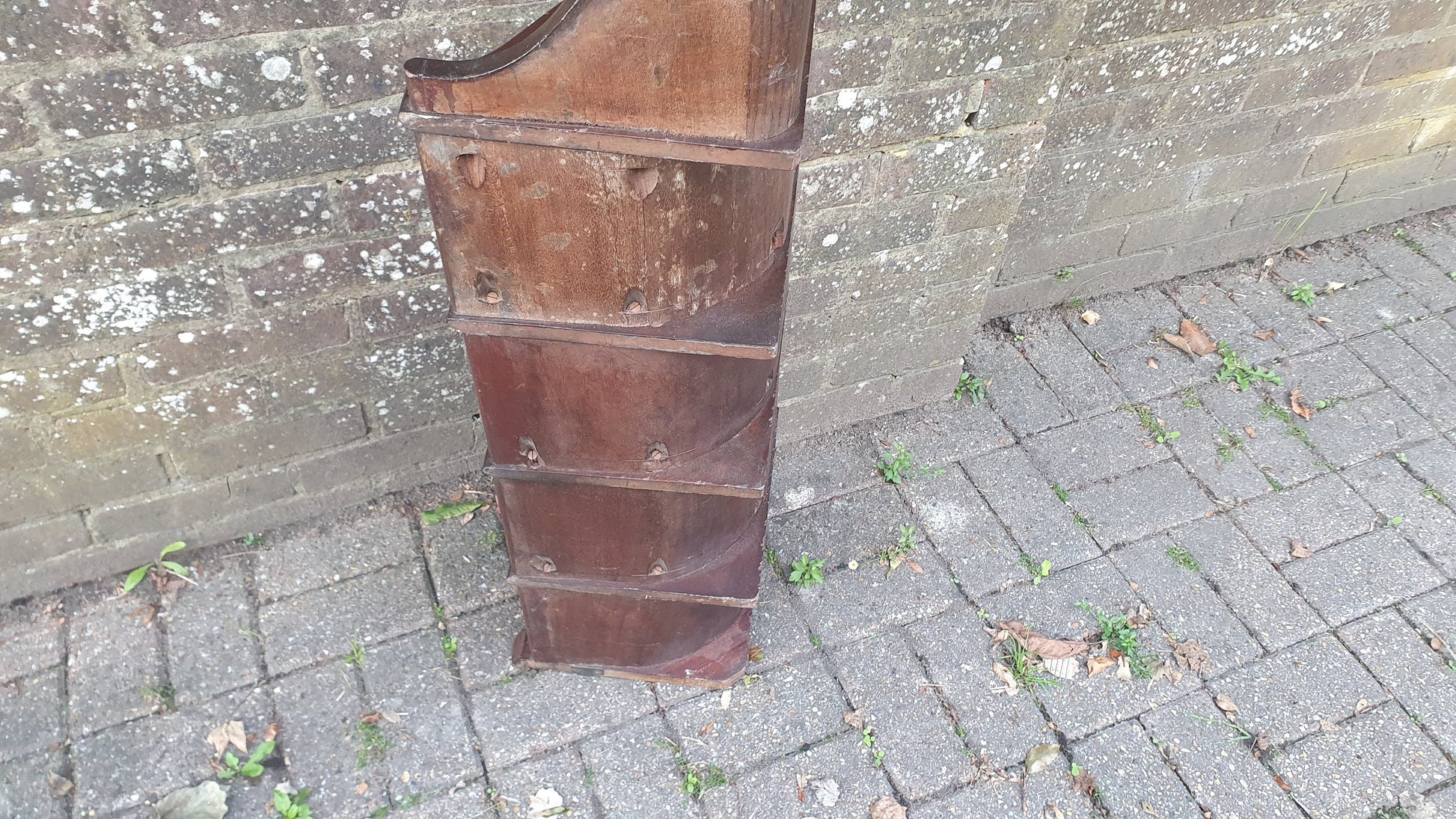 Stunning Vintage Tall Victorian Corner Shelf Decorative from France