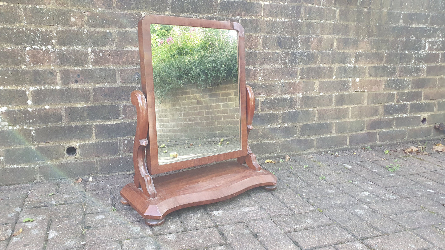 Large Victorian Swing Mirror Dressing Table.