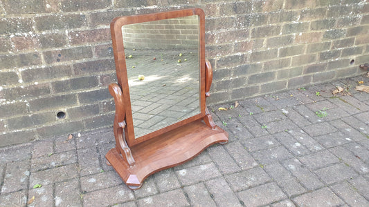 Large Victorian Swing Mirror Dressing Table.