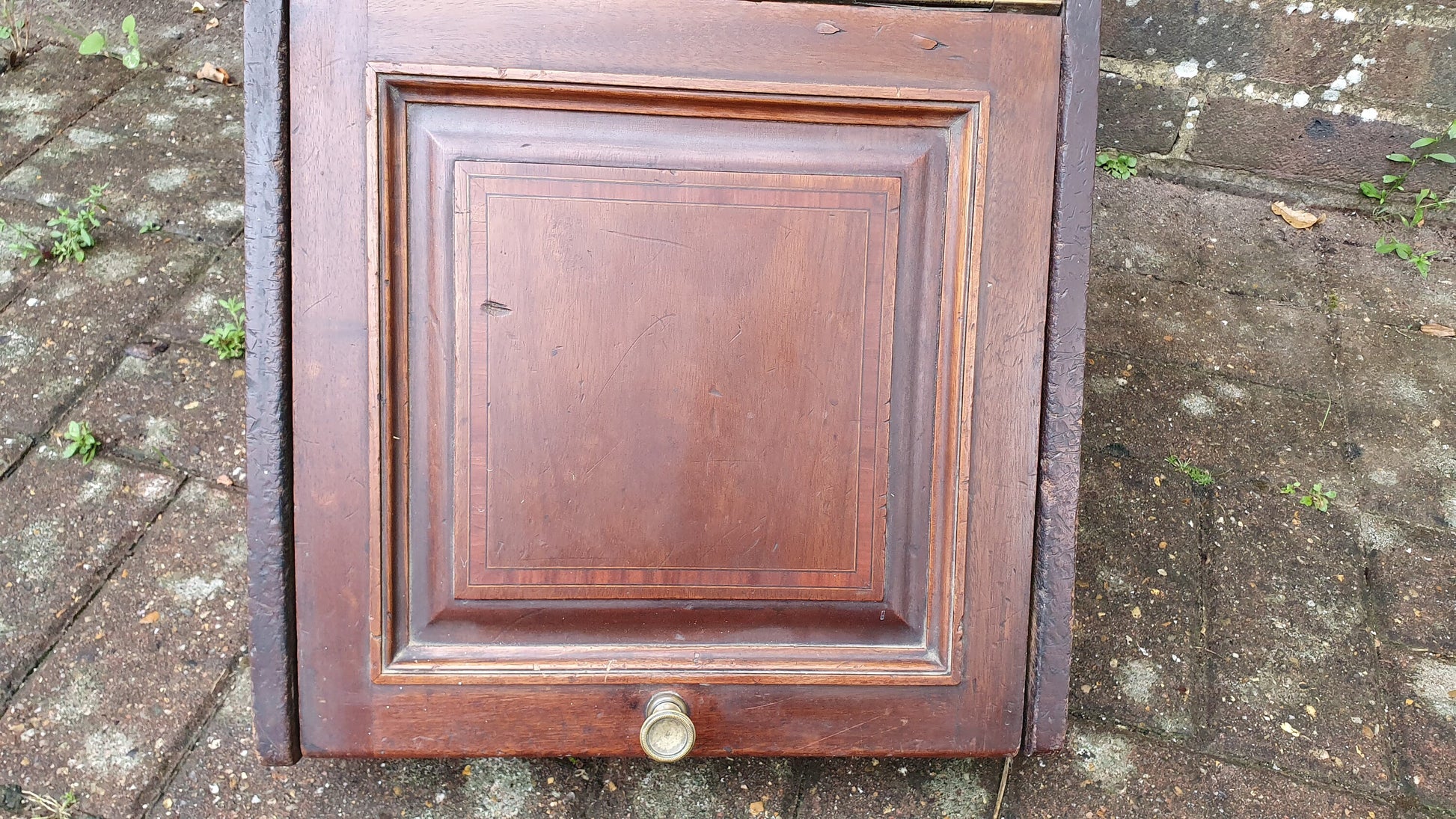 Vintage Mahogany Coal Box Bucket Scuttle Fireplace Storage Kindling