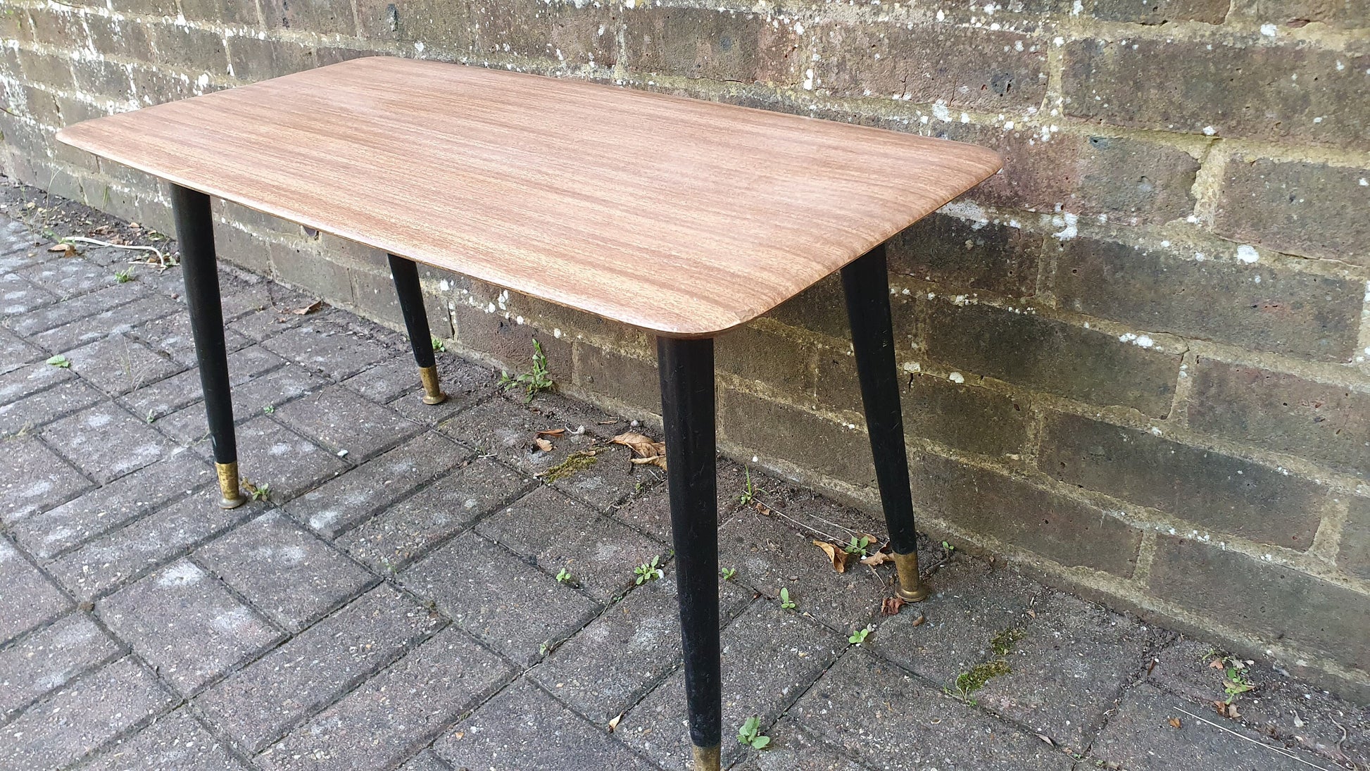 Large Vintage Retro 50’s/60’s Coffee Table with Atomic Legs Melamine Top