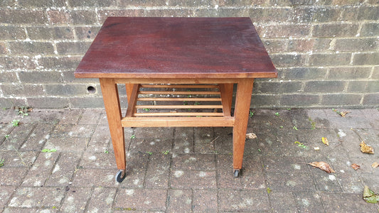 Vintage Retro Teak Coffee Table and Magazine Rack.