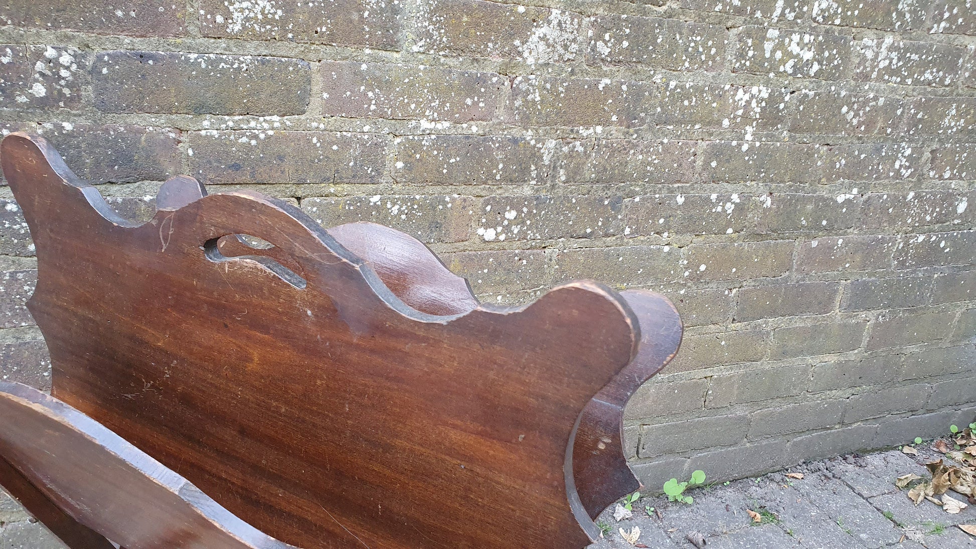 Vintage Freestanding Wooden Magazine Rack Late Victorian