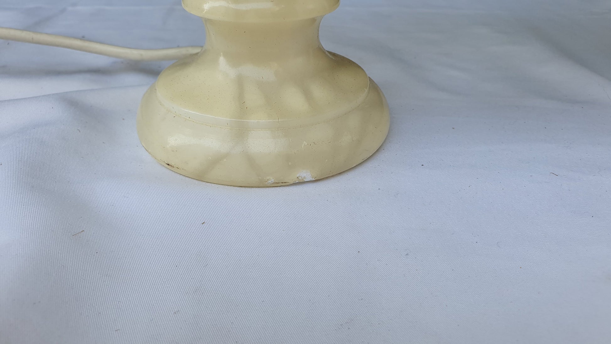 Pair of Onyx Bedside Lamps and Shades Working.