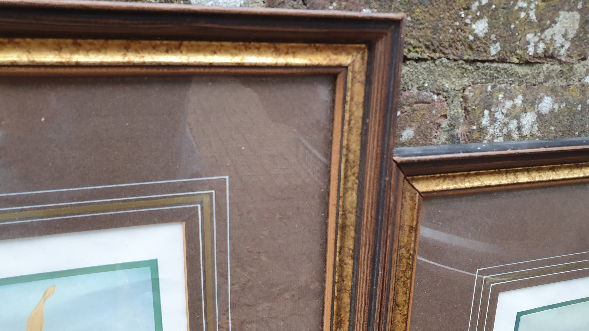 Pair of ‘Sketch’ Fashion Prints in Sumptuous Picture Frames ‘Merci’ ‘Miss Red Cap’