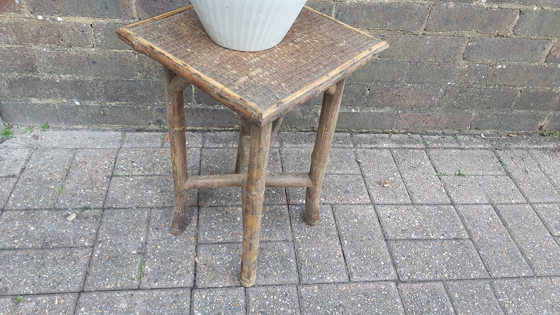 Stunning Vintage Victorian Bamboo Plant Stand.