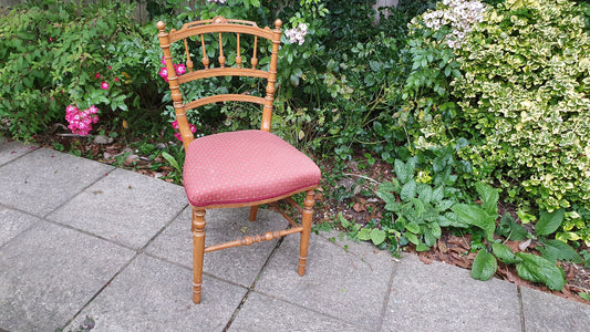 Vintage Upholstered Edwardian Upholstered Occasional Chair
