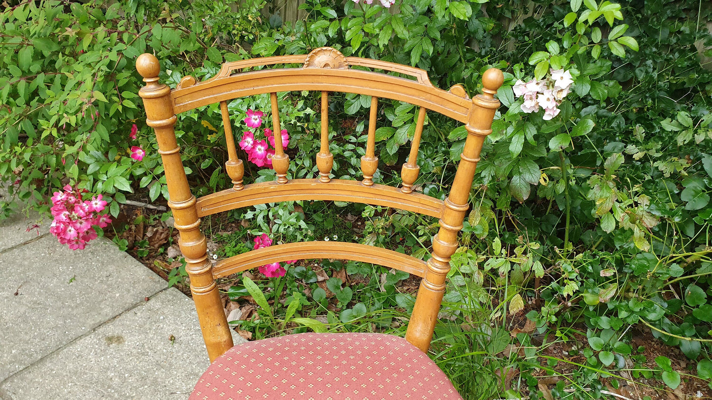 Vintage Upholstered Edwardian Upholstered Occasional Chair