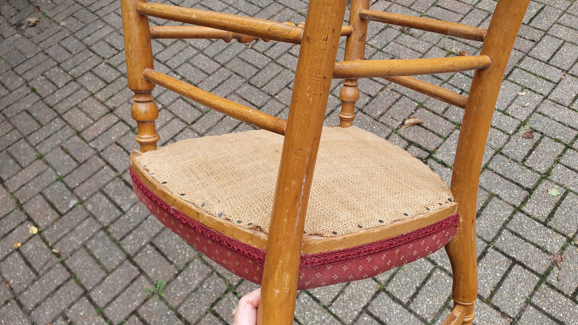 Vintage Upholstered Edwardian Upholstered Occasional Chair