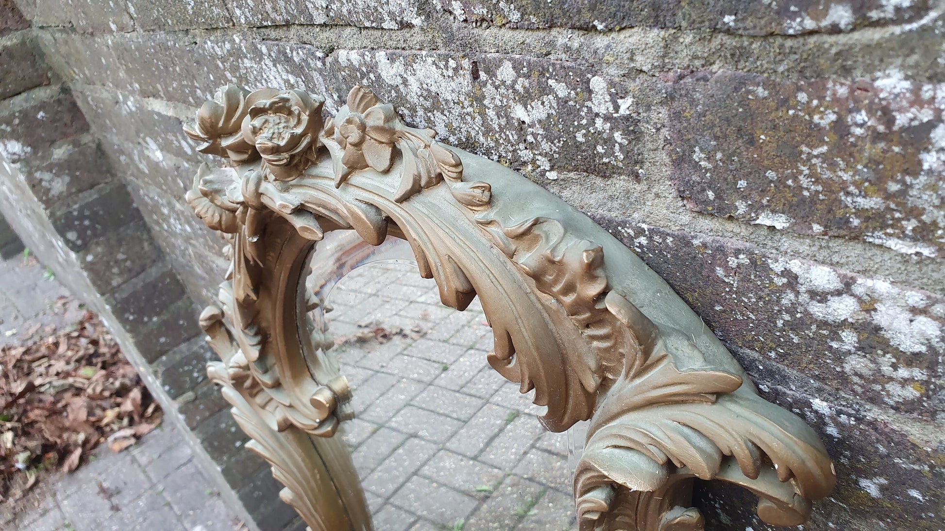 Stunning Huge Chunky Victorian Gold Gilt Wall Mirror French.