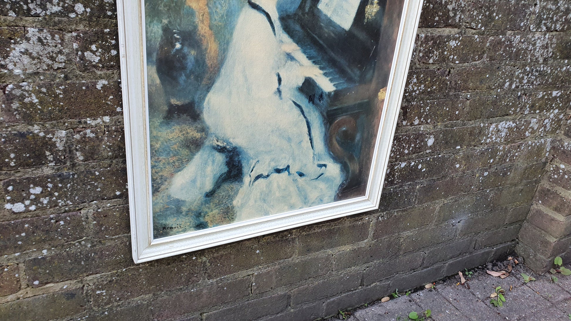 Large Retro 70’s Renoir Print ‘Lady at the Piano’