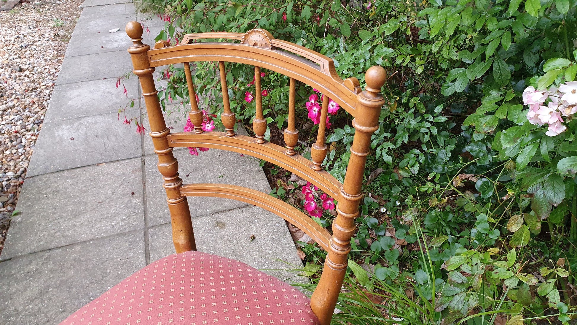 Vintage Upholstered Edwardian Upholstered Occasional Chair
