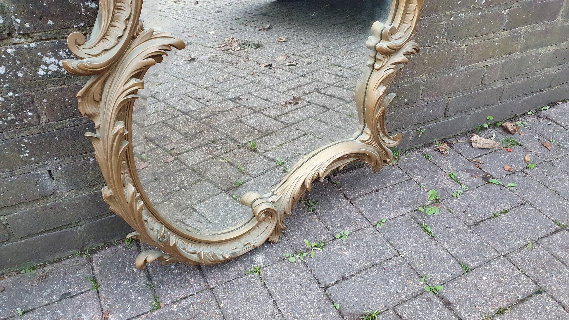 Stunning Huge Chunky Victorian Gold Gilt Wall Mirror French.