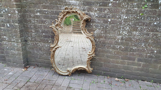 Stunning Huge Chunky Victorian Gold Gilt Wall Mirror French.