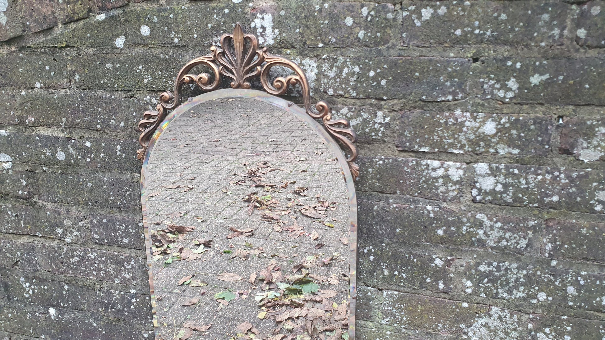 Vintage Retro Gold Gilt Ornate Arch Mirror ‘Aisonea’
