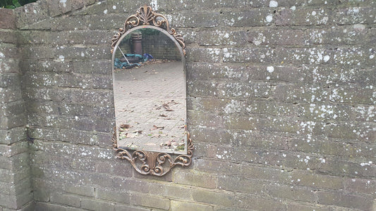Vintage Retro Gold Gilt Ornate Arch Mirror ‘Aisonea’