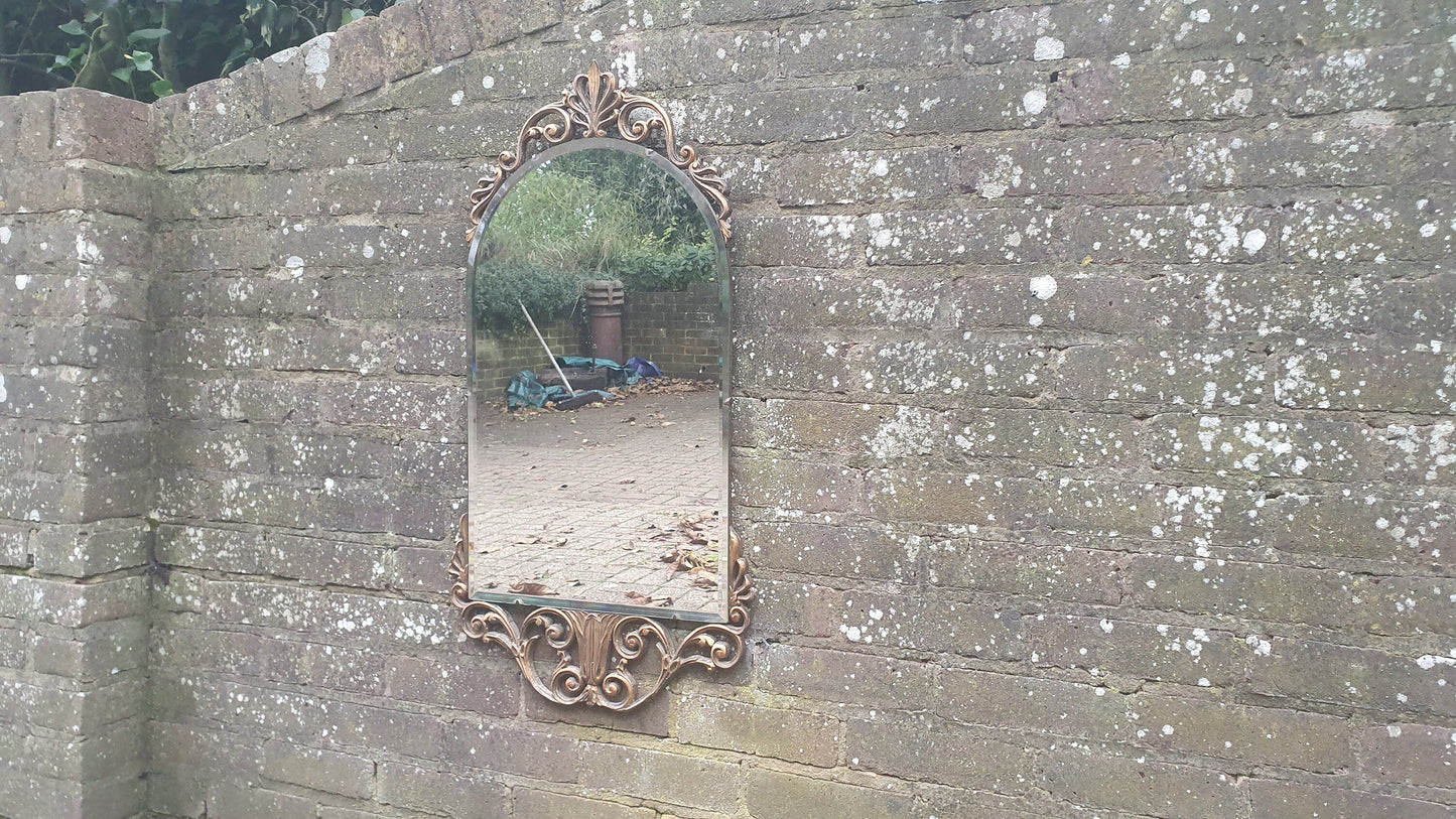Vintage Retro Gold Gilt Ornate Arch Mirror ‘Aisonea’