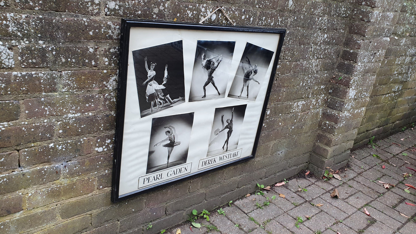 5 Large Original Photographs of Ballet Dancers Pearl Gaden & Derek Westlake.