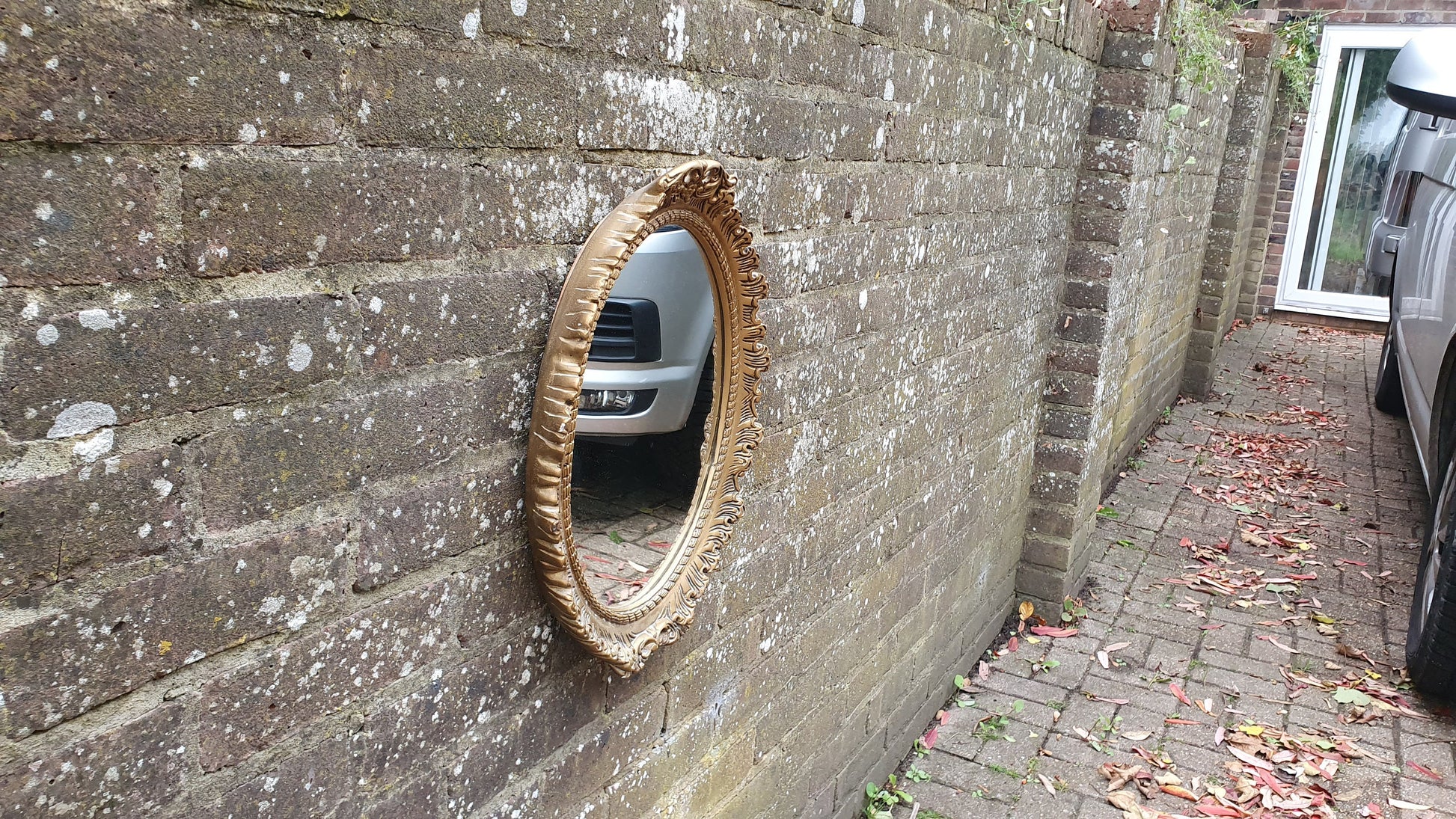Ornate Plaster and Wire Gold Gilt Decorative Wall Mirror Vintage Retro 70’s