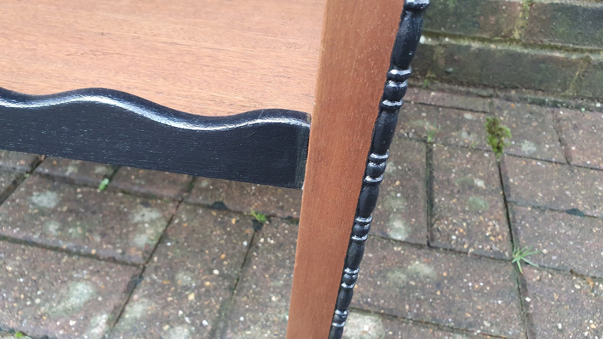 Vintage Restored and Upcycled Solid Wooden Trolley Side Table