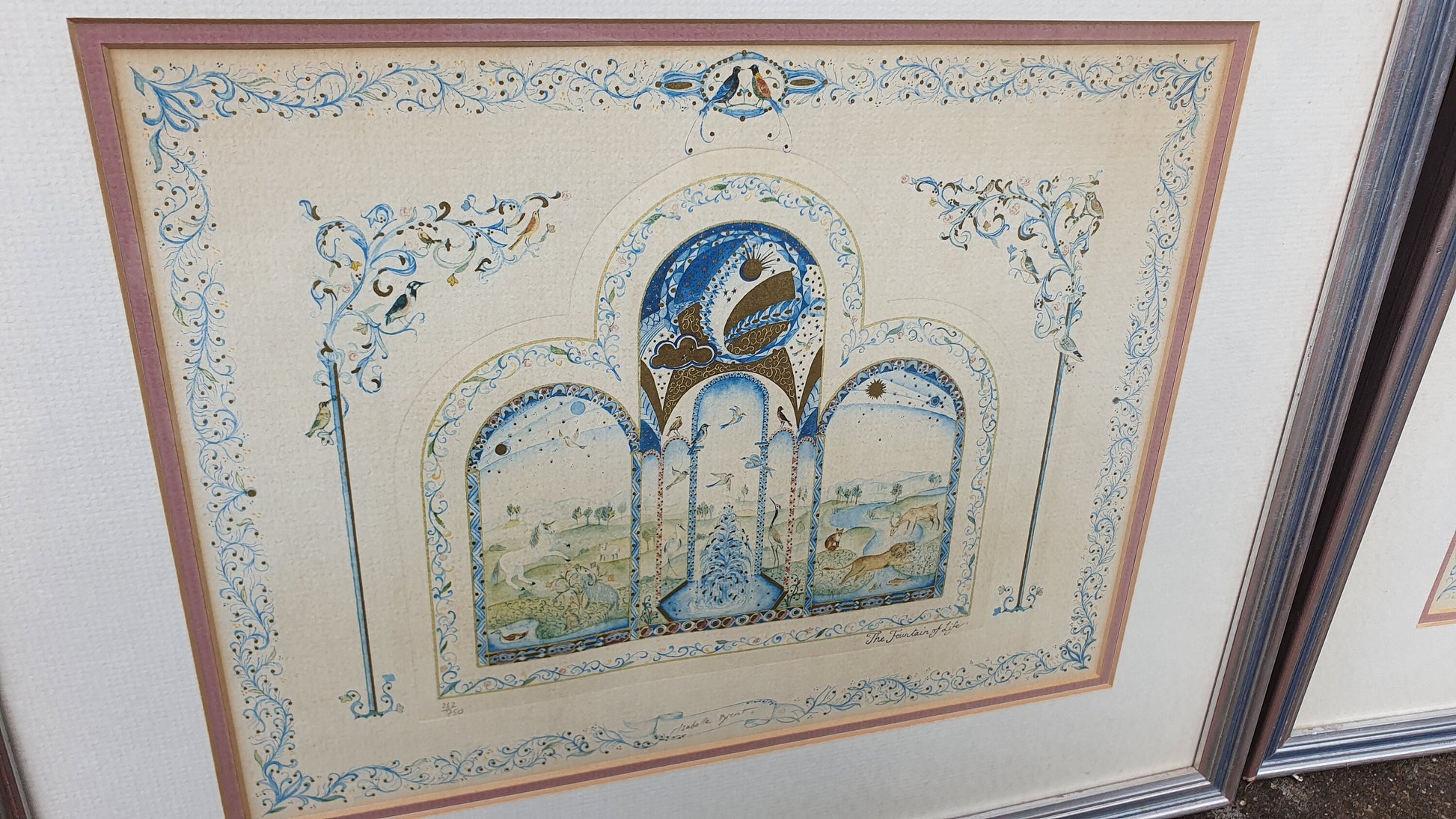 Gorgeous Ink Prints and Drawings - Fountain of Life / Garden of Eden
