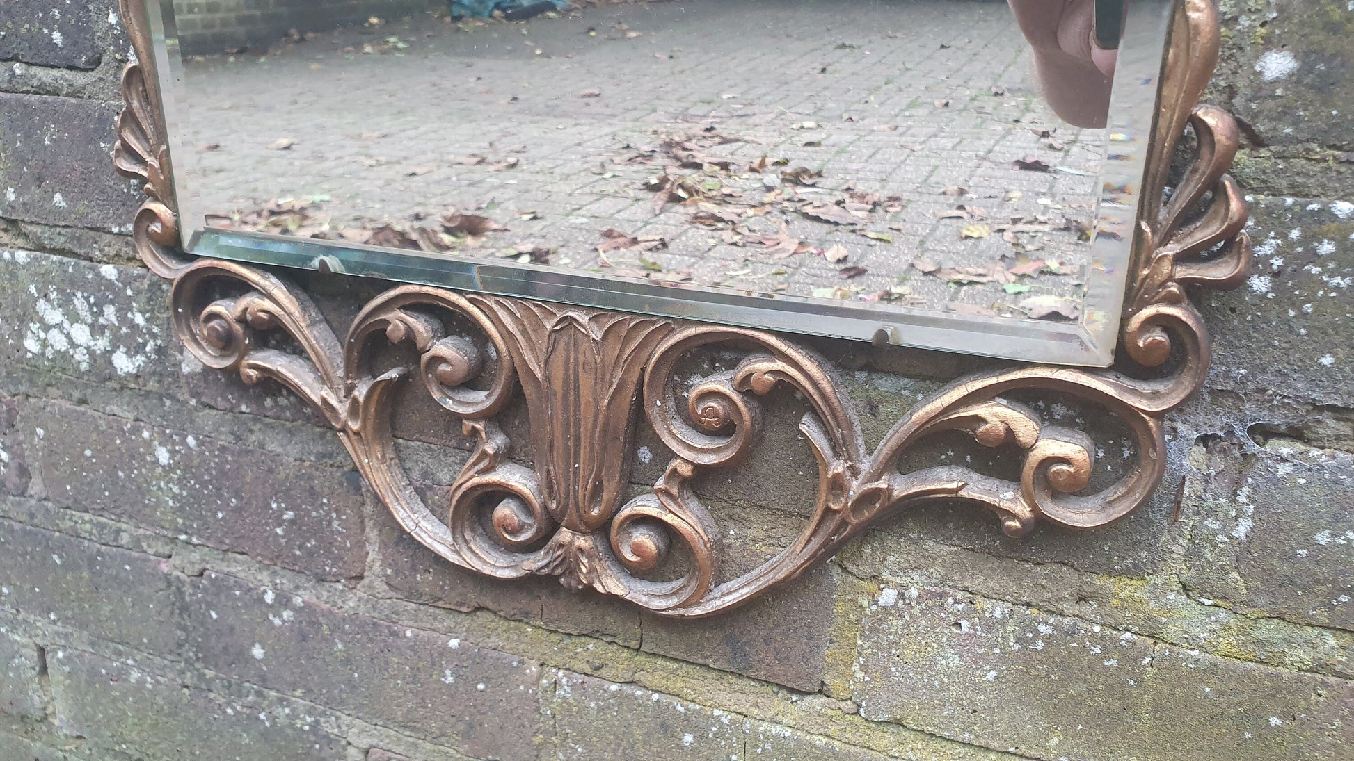 Vintage Retro Gold Gilt Ornate Arch Mirror ‘Aisonea’