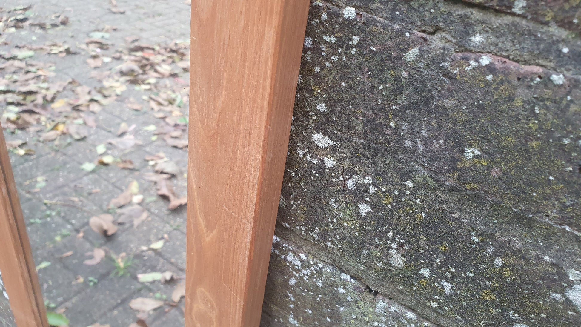 Top Quality Long Golden Ash or Oak Mirror with Heart Motif. Lover’s Mirror