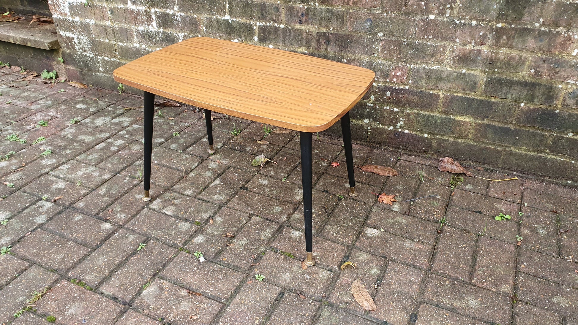 Vintage Retro 60’s Coffee Table Black Atomic Legs