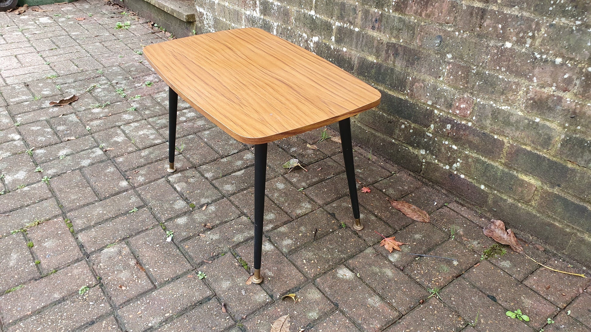 Vintage Retro 60’s Coffee Table Black Atomic Legs