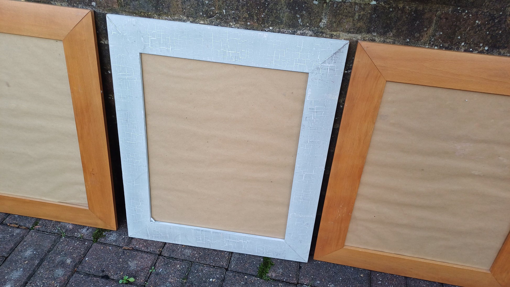 Large Set of Three Quality Wooden and Painted Picture Frames