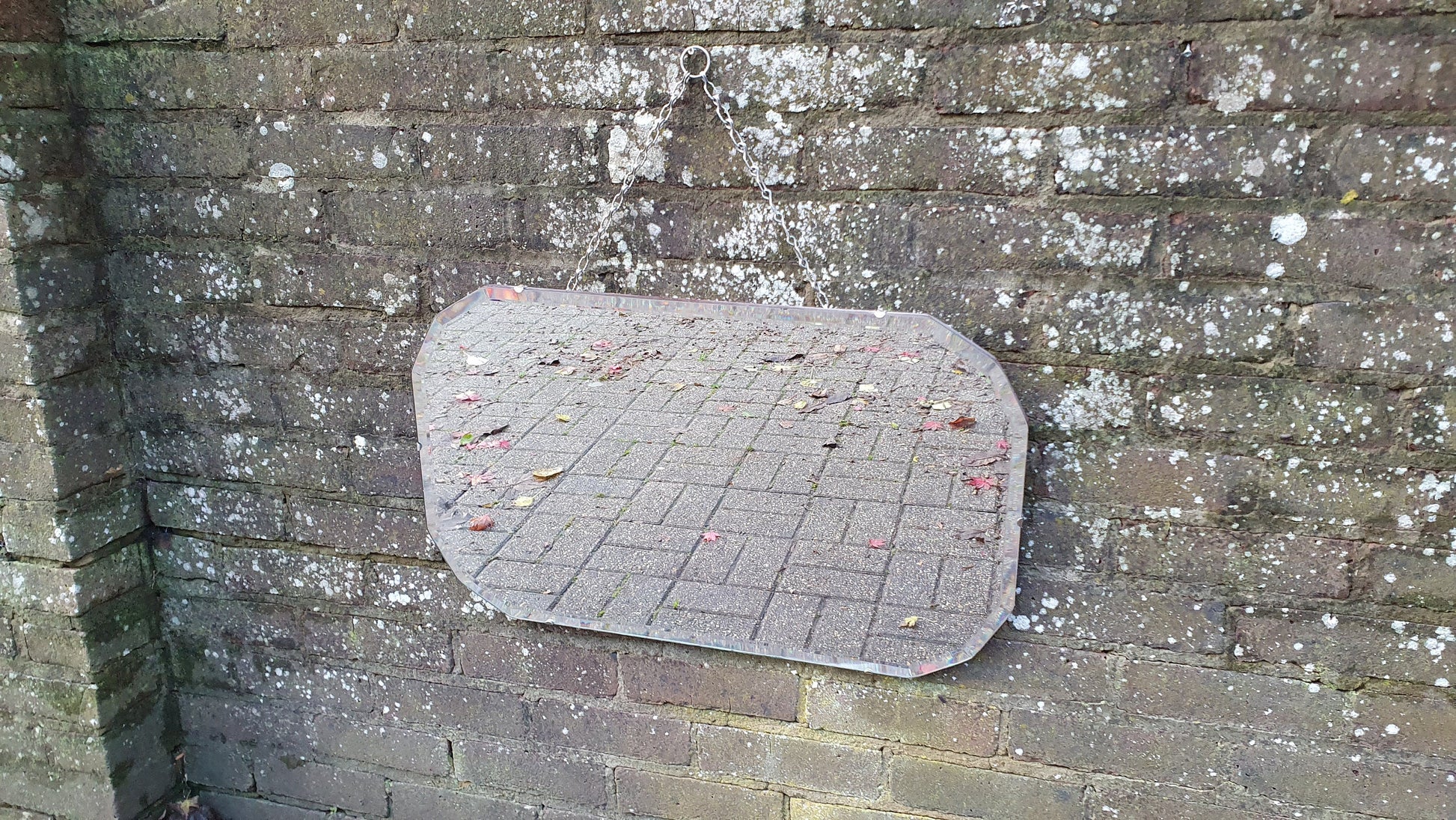 Vintage Retro Frameless Shaped Retro Wall Mirror
