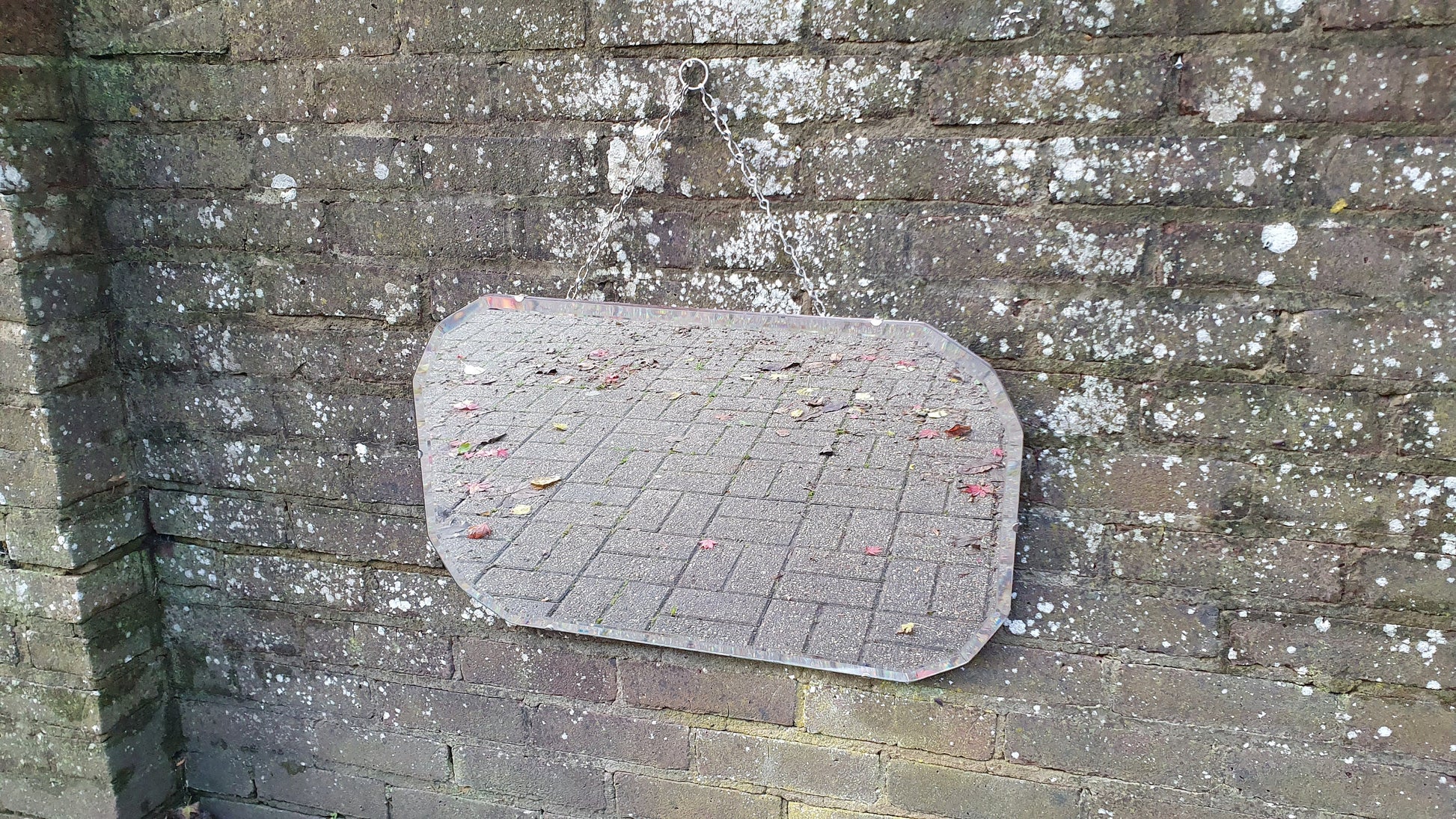 Vintage Retro Frameless Shaped Retro Wall Mirror