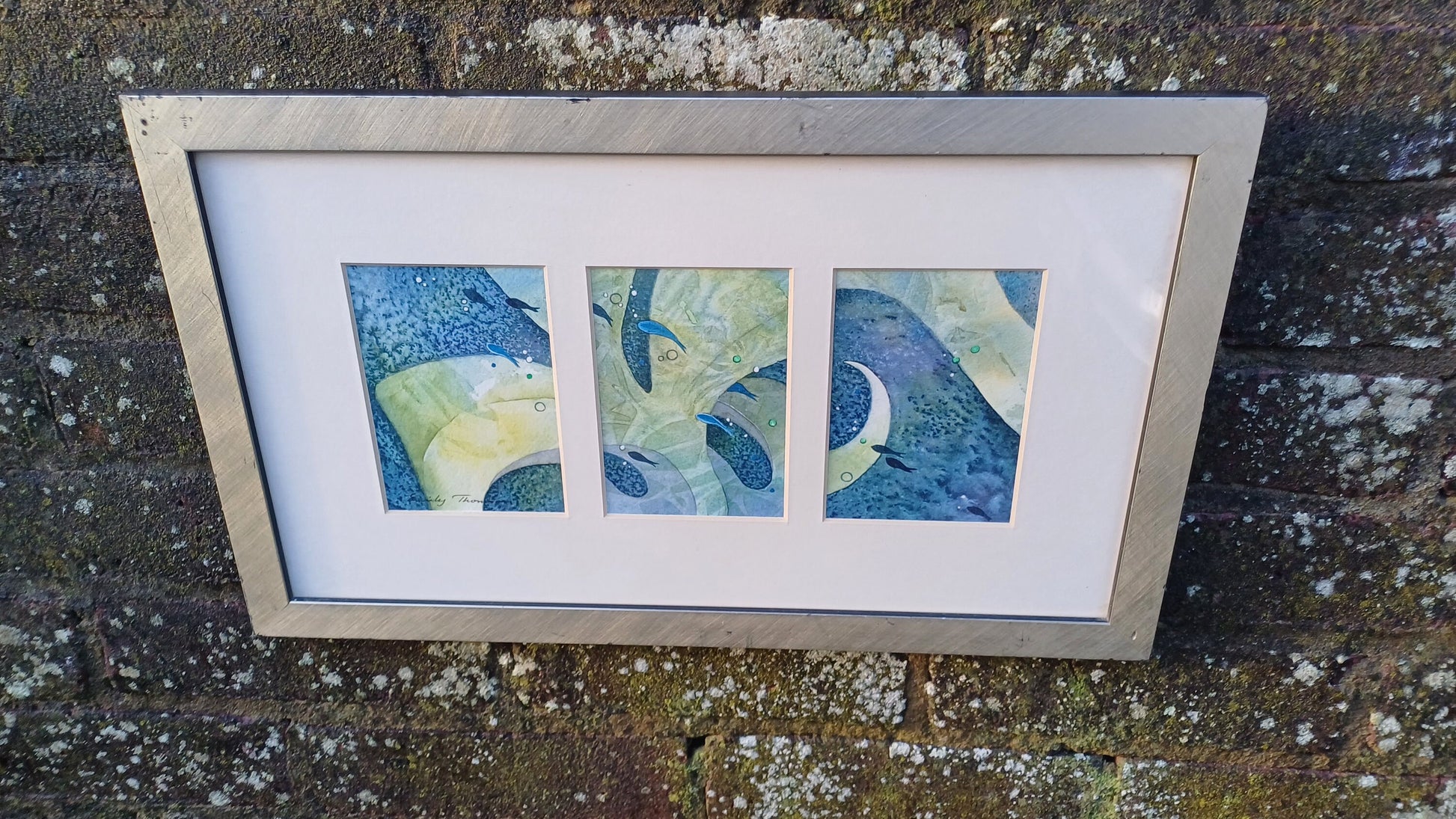Original Watercolour and Mixed Media - Little Fish at Play by Emily Thomson, West Sussex