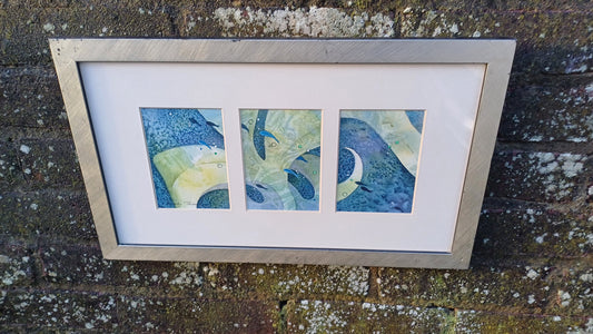 Original Watercolour and Mixed Media - Little Fish at Play by Emily Thomson, West Sussex