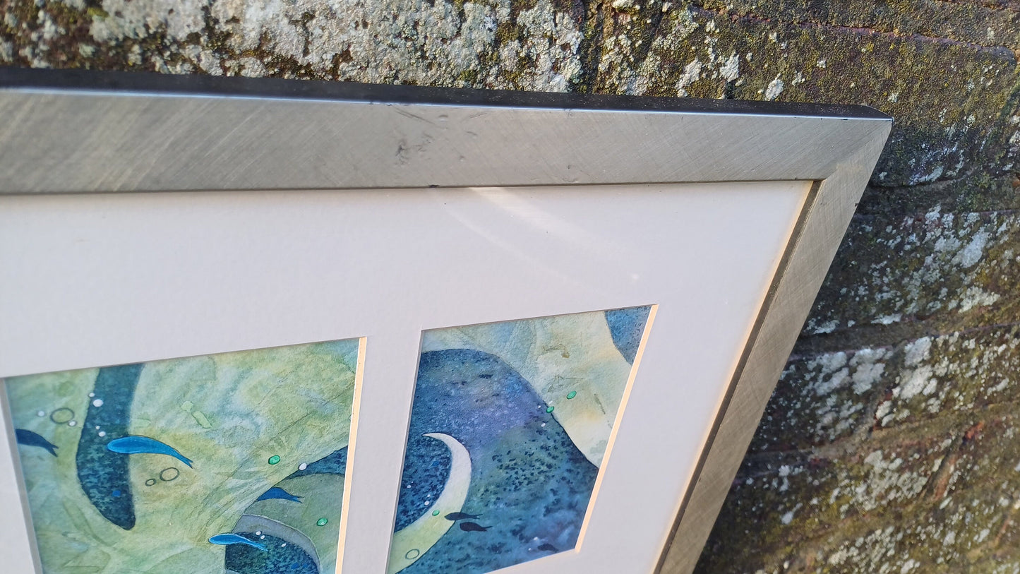 Original Watercolour and Mixed Media - Little Fish at Play by Emily Thomson, West Sussex