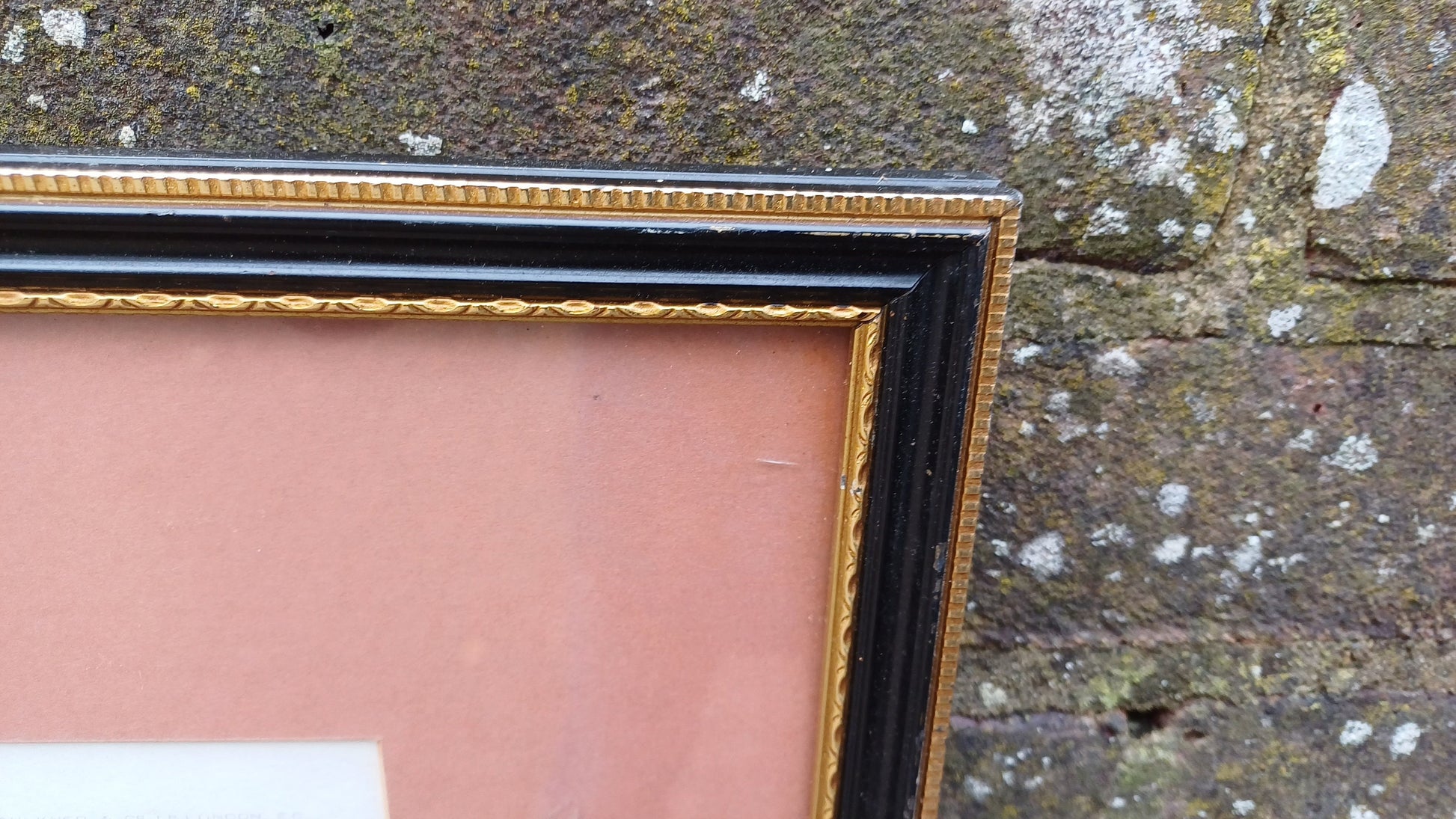 Very Large Charming Print ‘My Boy’ Mother and Boy Parting in Top Quality Frame and Mount