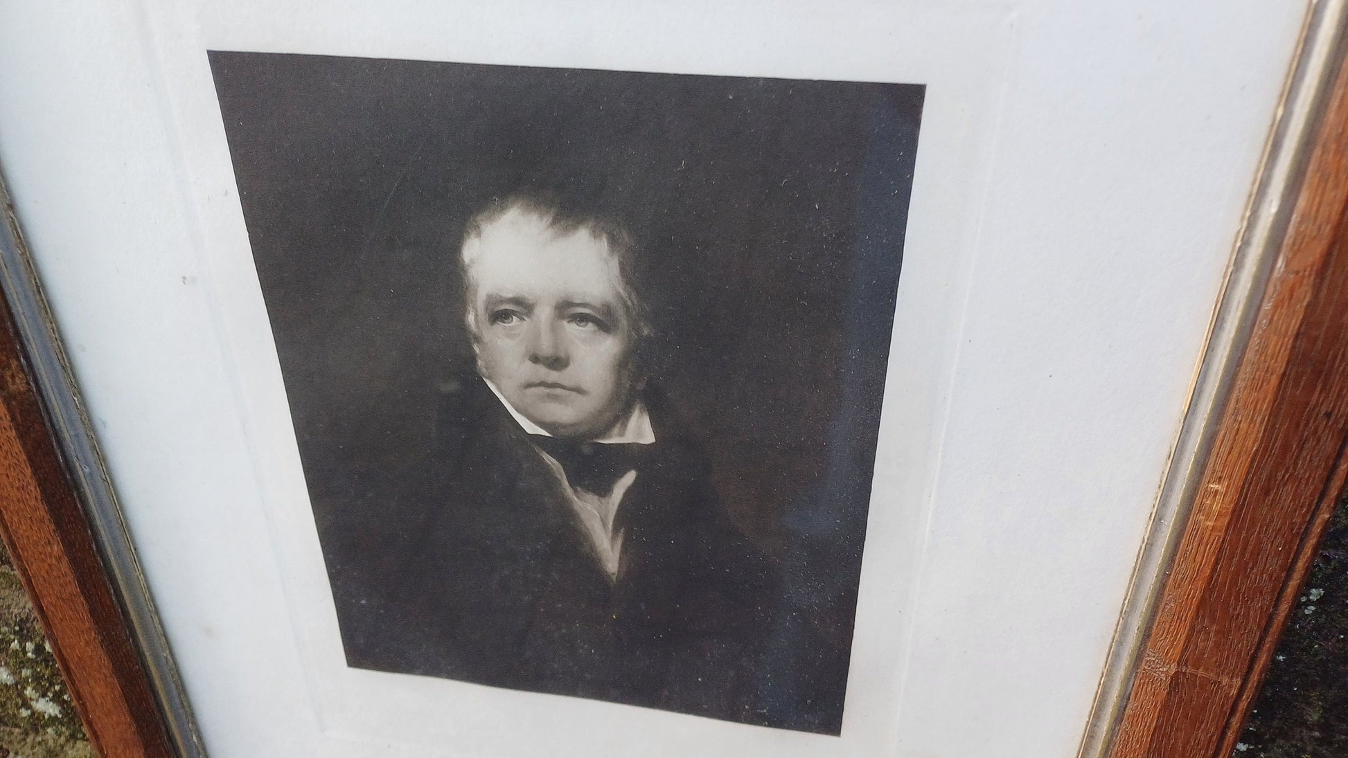 Exquisite Vintage Wooden Frame with Black and White Photo Print of Distinguished Gentleman - 32.5cm x 42cm