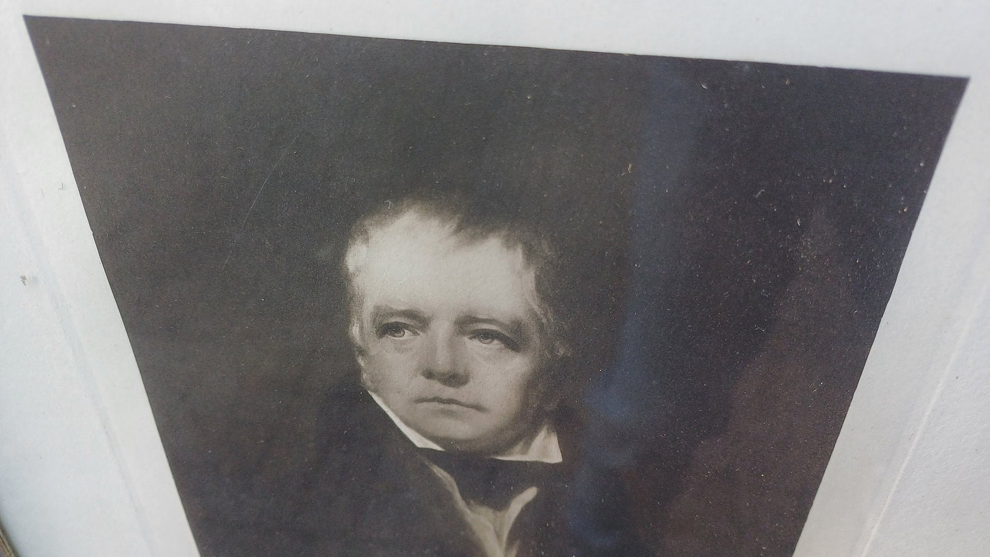 Exquisite Vintage Wooden Frame with Black and White Photo Print of Distinguished Gentleman - 32.5cm x 42cm
