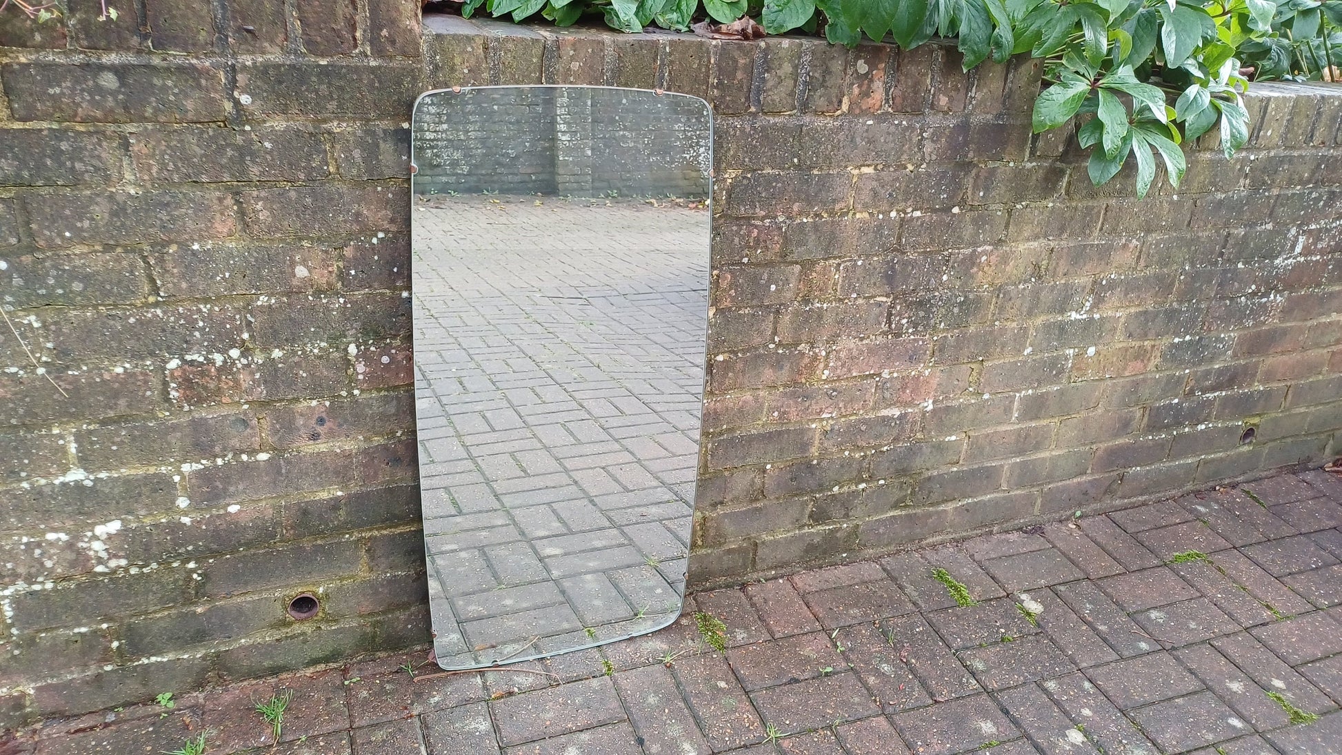 Huge Vintage Retro Art Deco Style Wall Mirror 90 x 45 cm