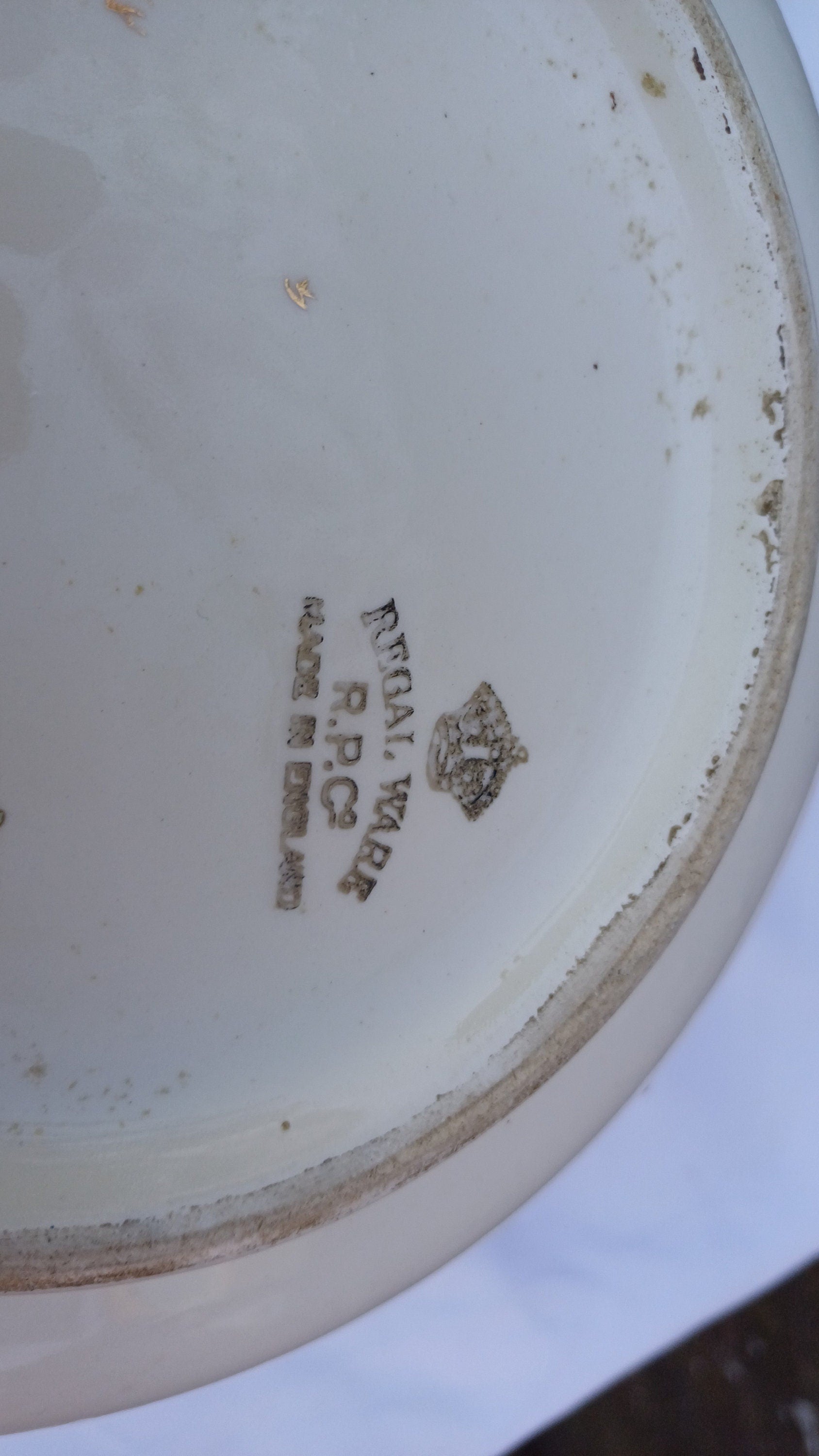 Victorian Potty Chamber Pot Planter - with Birds of Paradise and plants 14cm tall, 26cm diameter E2E